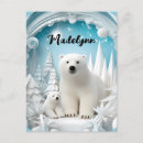 Pesquisar por filhote de urso polar cartoes postais Ártico