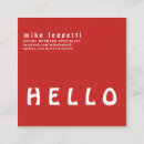 Pesquisar por vermelho corajoso cartao de visita Minimalista