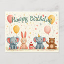 Pesquisar por design do elefante cartoes postais For kids