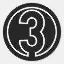 Pesquisar por número 3 adesivos Círculo