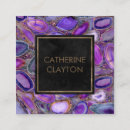 Pesquisar por cristais roxos cartao de visita Gemstone