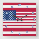 Pesquisar por bandeira americana relogios de parede Relógio