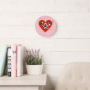 Pesquisar por dia namorados feliz relogios de parede Rosa