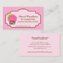 Pesquisar por cupcakes cor rosa de cartao de visita Elegante