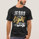 Pesquisar por eu sou luz mundo camisetas Qualquer pessoa