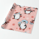 Pesquisar por pinguim bonito papel de presente Flocos de neve