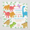 Pesquisar por dinossauro colorido convites Festa de dino