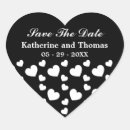 Pesquisar por coração preto e branco adesivos Salvar a data