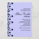 Pesquisar por flower bat mitzvah convites Azul