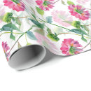 Pesquisar por flores da aguarela papel de presente Rosa