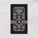 Pesquisar por damasco cor rosa e preto de cartao de visita Moderno