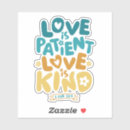 Pesquisar por o amor é paciente adesivos Cristão