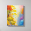 Pesquisar por árvores coloridas impressão de canvas Cores vibrantes