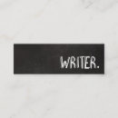 Pesquisar por escritor cartao de visita Preto e branco