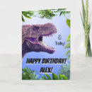 Pesquisar por dinossauro roxo cartoes postais Trex