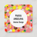 Pesquisar por círculos coloridos cartao de visita Abstrato