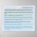 Pesquisar por desiderata pôsteres Poesia