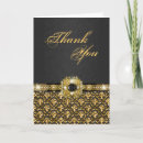 Pesquisar por gold damask cartoes postais Black