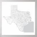 Pesquisar por mapa estado texas pósteres pôsteres Condado