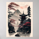 Pesquisar por templo japonês pósteres pôsteres Montanha