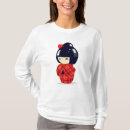 Pesquisar por boneca kokeshi camisetas Kawaii