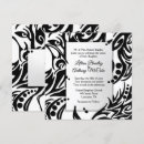 Pesquisar por arte tribal convites Preto e branco