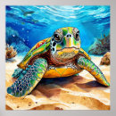 Pesquisar por tartaruga colorida pôsteres Oceano