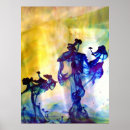 Pesquisar por figuras abstratas pôsteres Azul