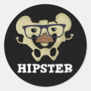 Pesquisar por hipster engraçado adesivos Desenho animado
