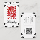 Pesquisar por e floral vermelho cartao de visita Minimalista