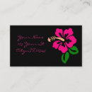 Pesquisar por flores tropicais cor rosa de cartao de visita Hibiscus