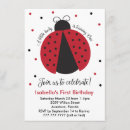 Pesquisar por primeiro do joaninha aniversário convites Bonito