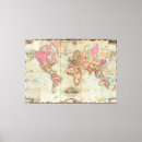 Pesquisar por mapa antigo impressão de canvas Mapas