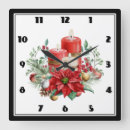 Pesquisar por vermelho e ouro relogios de parede Natal