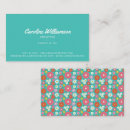 Pesquisar por turquesa floral cartao de visita Moderno