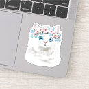Pesquisar por gato floral adesivos Bonito