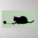 Pesquisar por silhueta gato pôsteres Ilustração