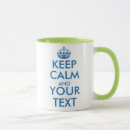 Pesquisar por texto customizável canecas Mantenha a calma