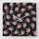 Pesquisar por teste padrão floral relogios de parede Vintage