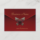 Pesquisar por borboletas vermelhas cartao de visita Preto