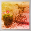 Pesquisar por bicicleta com flores pôsteres For her