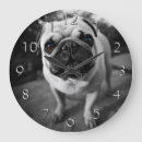 Pesquisar por pug bonito relogios de parede Cão do pug