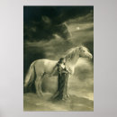 Pesquisar por mulher com cavalo branco pôsteres Romântico