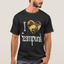 Pesquisar por coração do steampunk camisetas Engrenagens