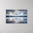 Pesquisar por refletido impressão de canvas Azul
