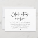 Pesquisar por escrito à mão casamento convites Preto e branco