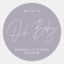 Pesquisar por chá de fraldas roxo adesivos Elegante