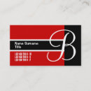 Pesquisar por monograma b cartao de visita Branco