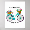 Pesquisar por bicicleta flores pósteres pôsteres Ilustração