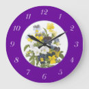 Pesquisar por pulsos disparo com números de relogios de parede Floral